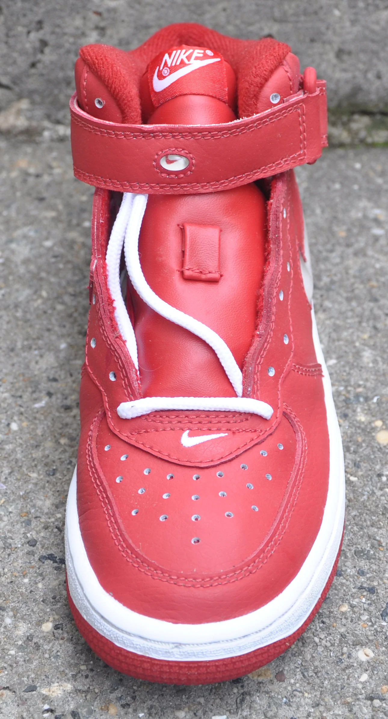Kids Nike Air Force 1 Mid Red Jewel (Size 3) DS — RootsBK